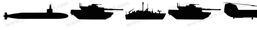 military font字体转换